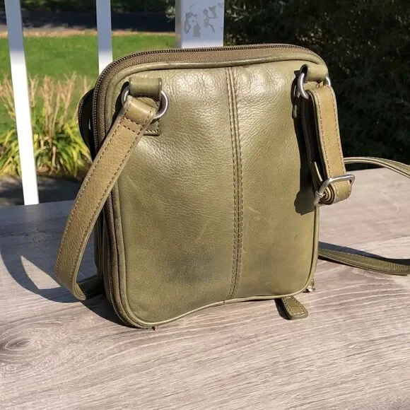 Fossil green crossbody purse bag tote - Picture 2 of 5